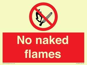 No naked flames